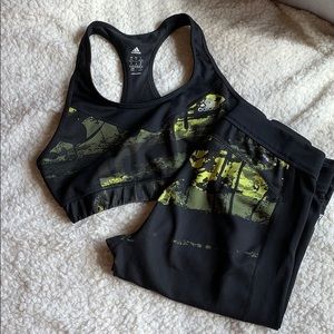 Adidas Climalite Set - Capri leggings & Sports Bra